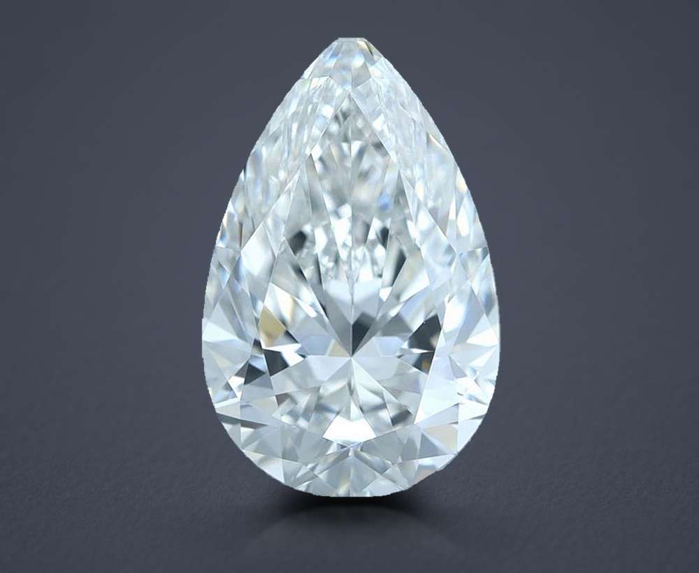 1.58 Carat Pear Natural Diamond