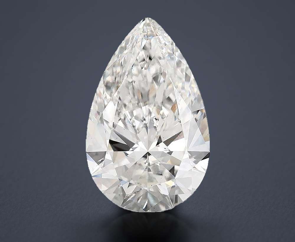 6.02 Carat Pear Lab Diamond