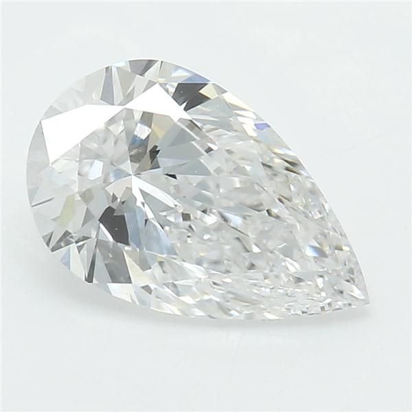 0.96ct D VVS2 Rare Carat Ideal Cut Pear Lab Grown Diamond