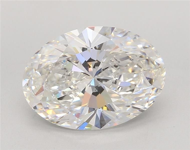 5.05ct F VVS2 Rare Carat Ideal Cut Oval Lab Grown Diamond