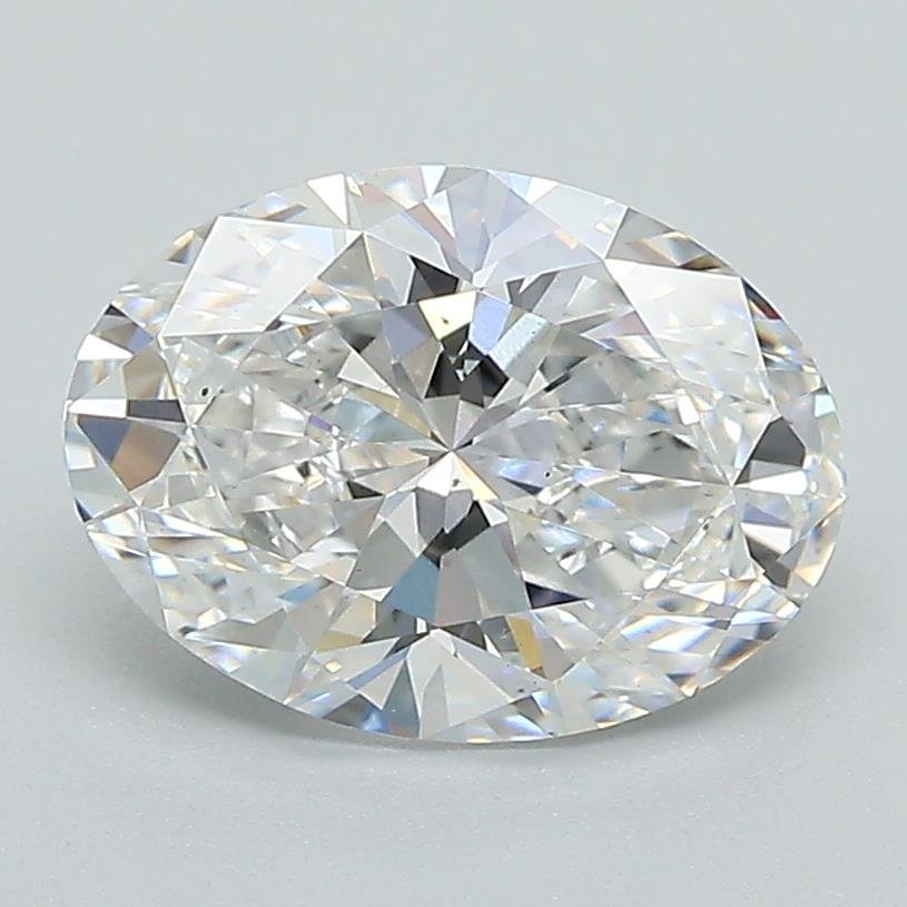 2.01ct E VS2 Rare Carat Ideal Cut Oval Lab Grown Diamond