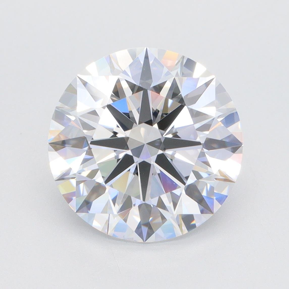 4.21ct D VVS2 Rare Carat Ideal Cut Round Lab Grown Diamond