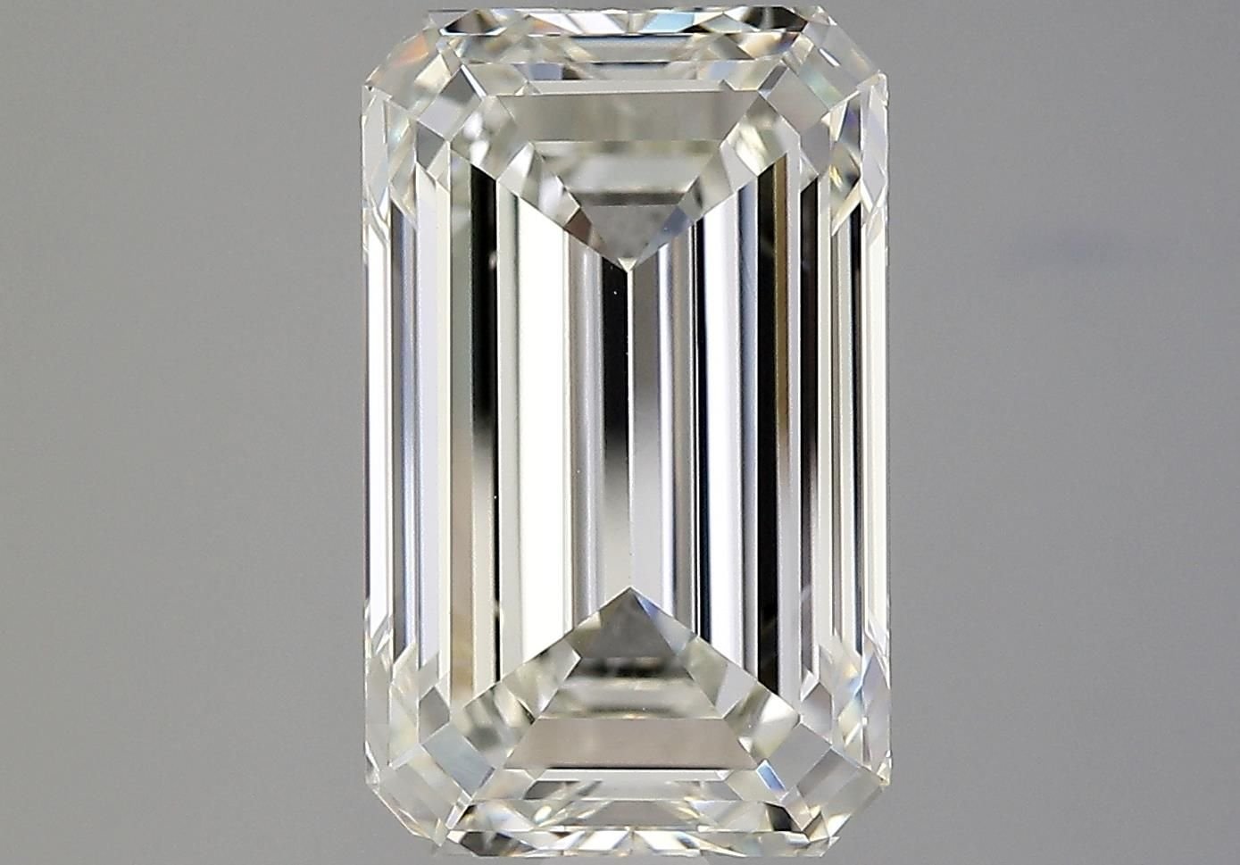 6.01ct K VVS2 Rare Carat Ideal Cut Emerald Diamond