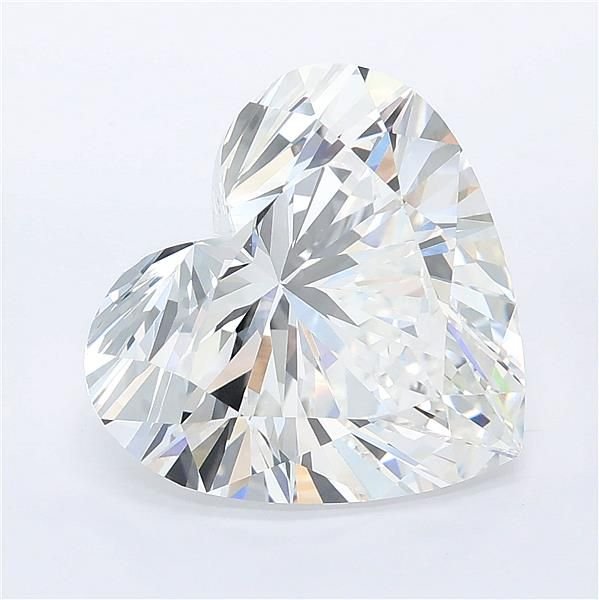 7.06ct F VVS2 Rare Carat Ideal Cut Heart Lab Grown Diamond