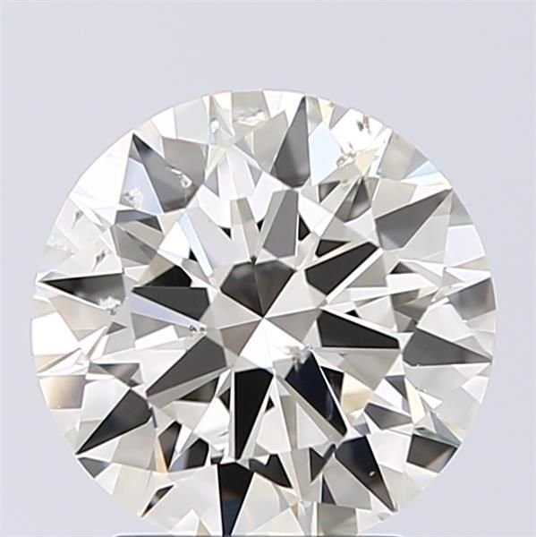 2.18ct K SI1 Rare Carat Ideal Cut Round Diamond