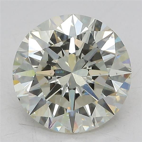 3.01ct J VS2 Excellent Cut Round Lab Grown Diamond