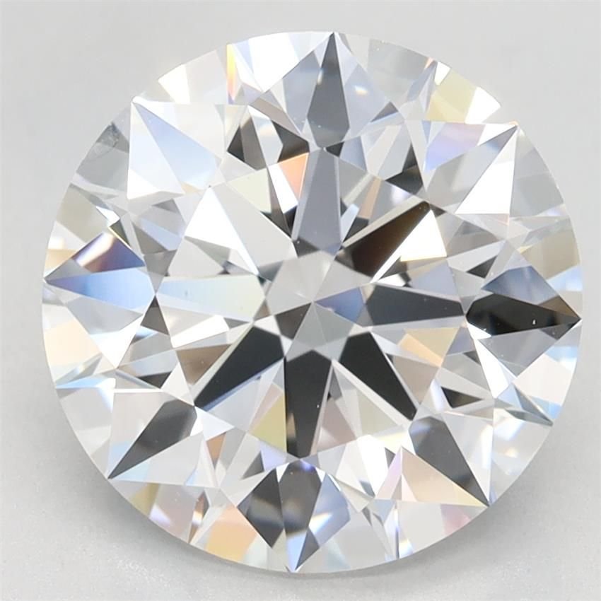 3.28ct D VVS1 Rare Carat Ideal Cut Round Lab Grown Diamond