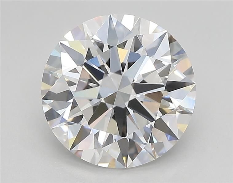 3.14ct E VVS2 Rare Carat Ideal Cut Round Lab Grown Diamond
