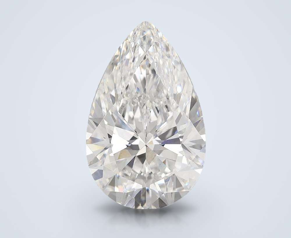 5.63 Carat Pear Lab Diamond
