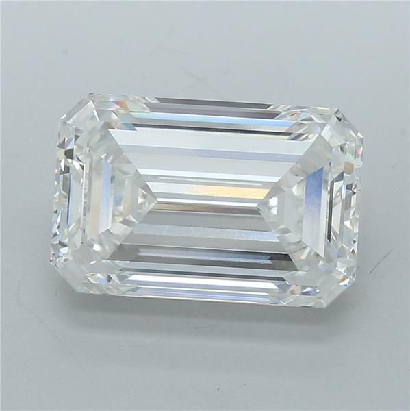 11.01ct F VVS2 Rare Carat Ideal Cut Emerald Lab Grown Diamond