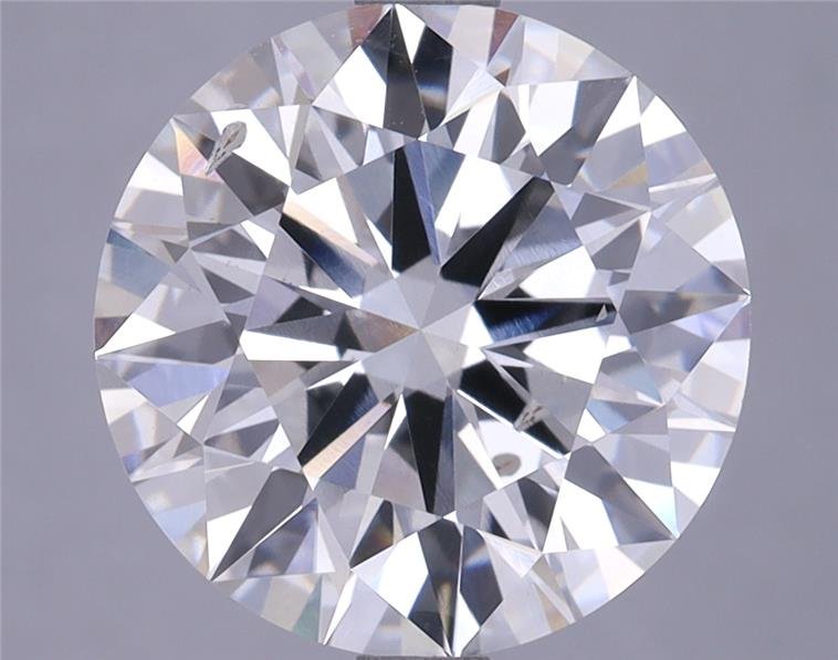 5.04ct H SI1 Rare Carat Ideal Cut Round Lab Grown Diamond