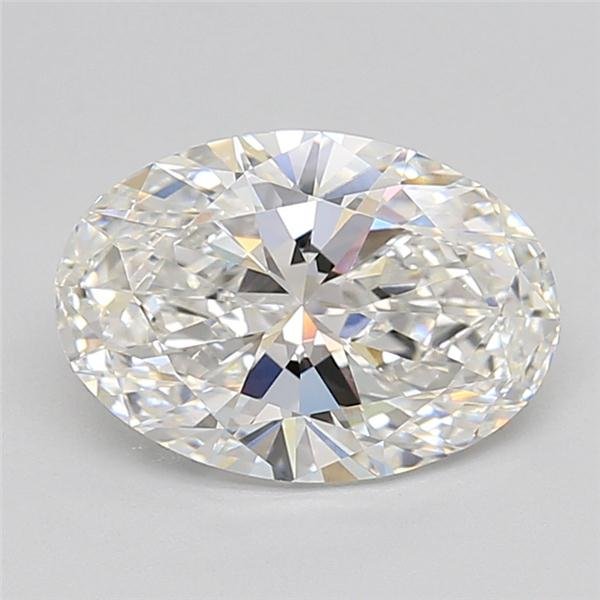 3.06ct F VVS1 Rare Carat Ideal Cut Oval Lab Grown Diamond