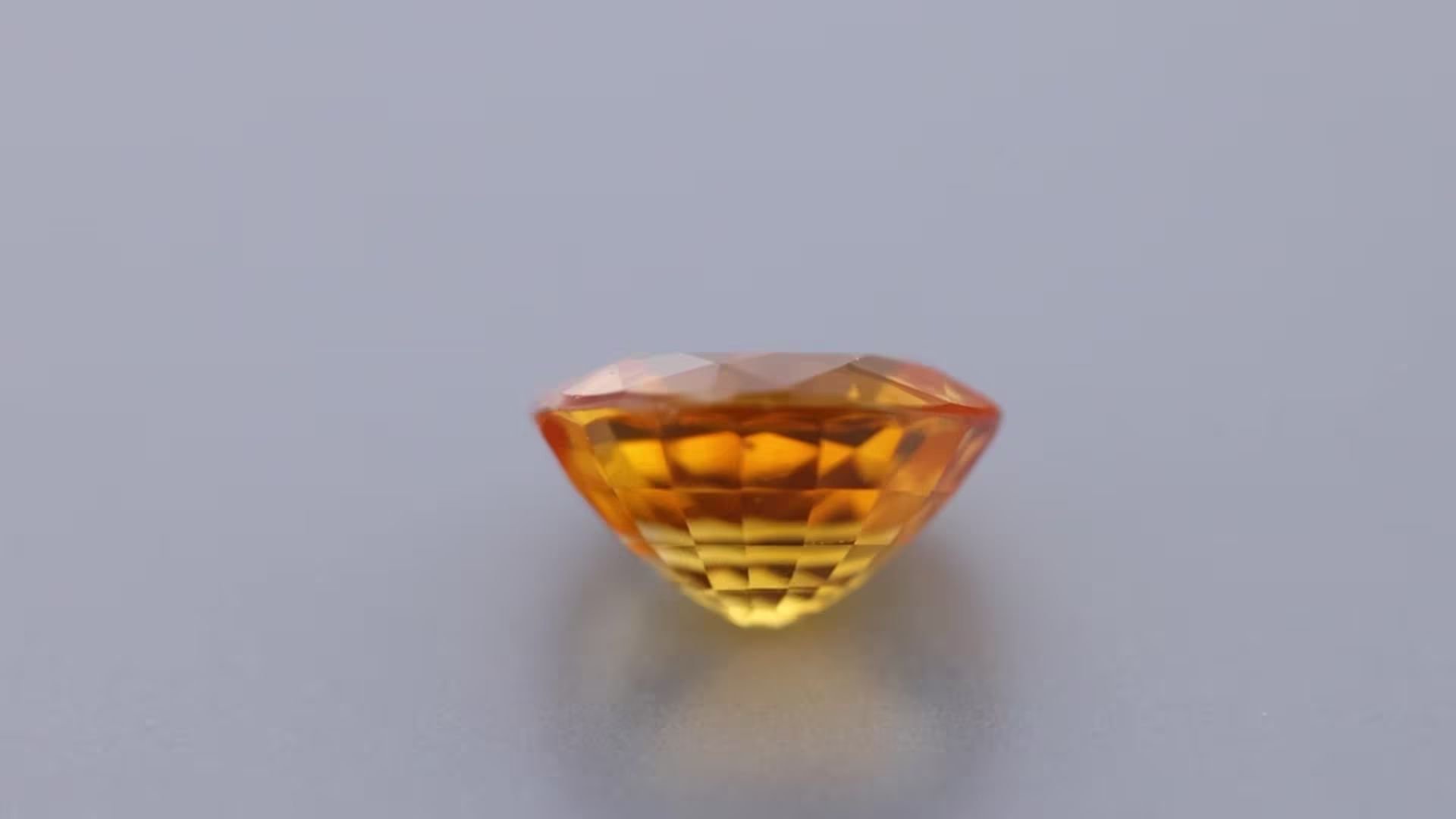 2.33 Carat Orange Oval Sapphire