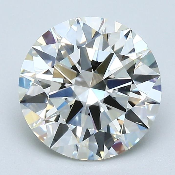 2.04ct K SI1 Rare Carat Ideal Cut Round Diamond