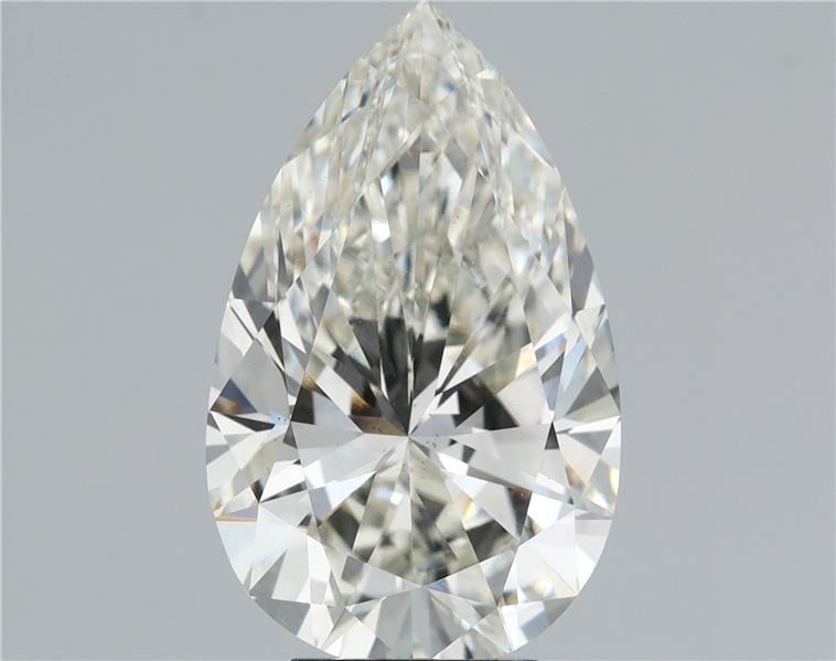 5.53ct H VS2 Rare Carat Ideal Cut Pear Lab Grown Diamond