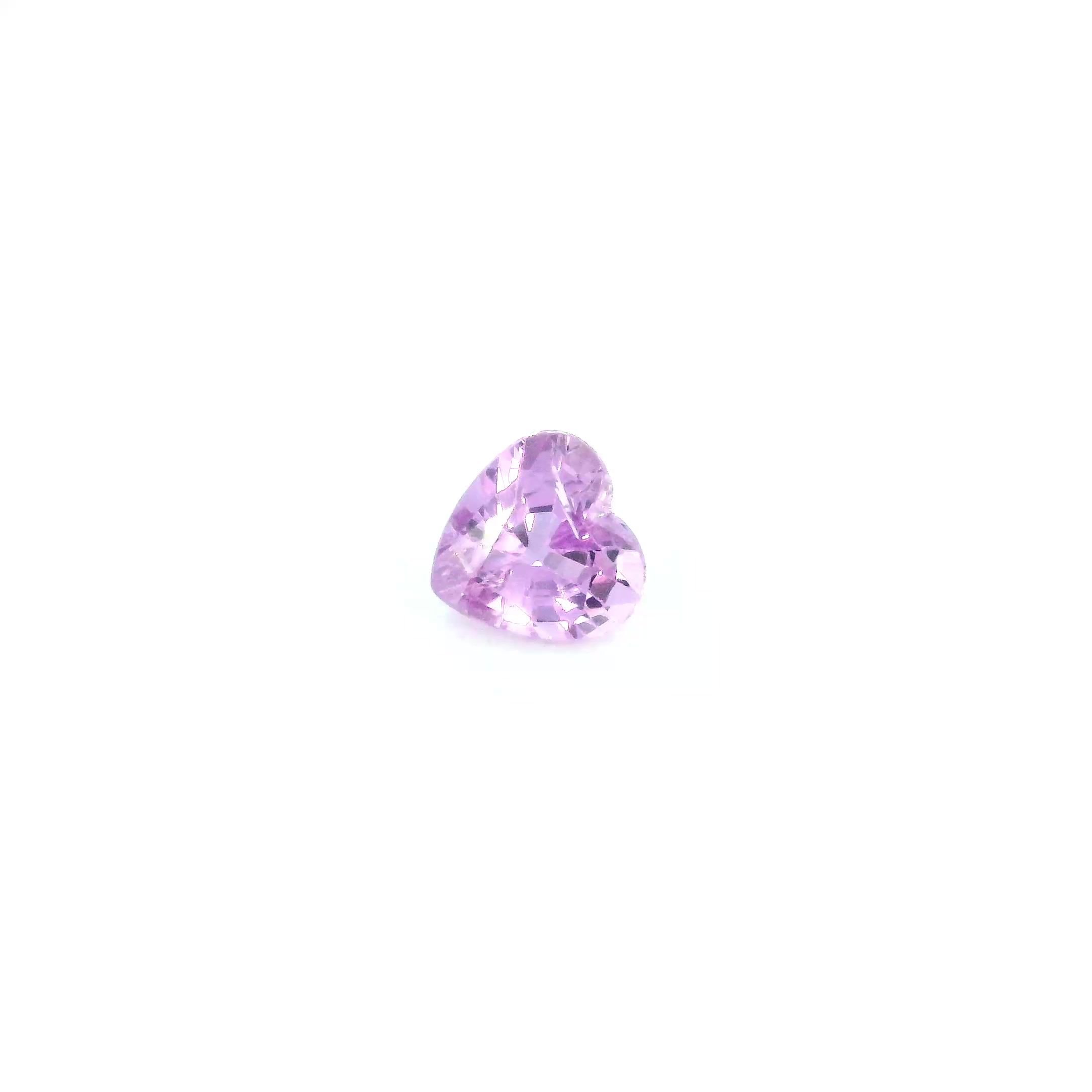 0.55 Carat Pink Heart Sapphire