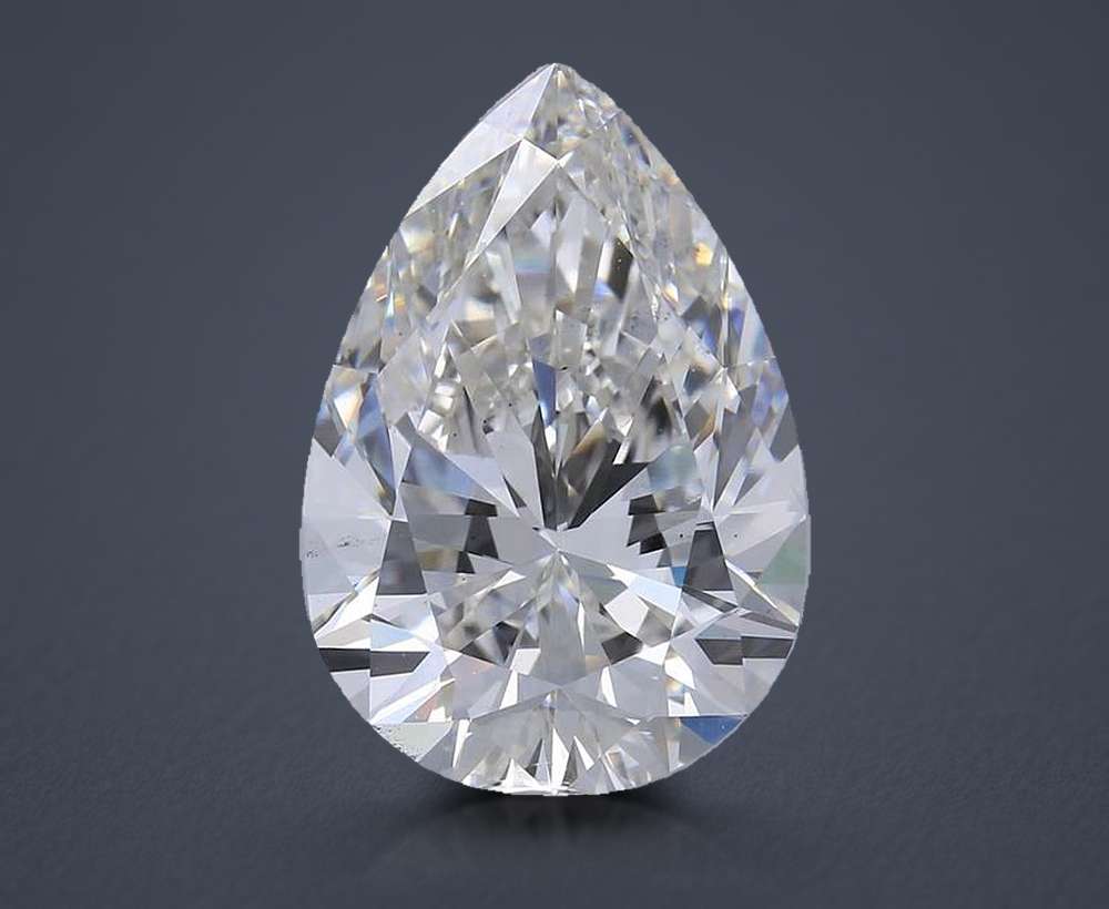 5.60 Carat Pear Lab Diamond