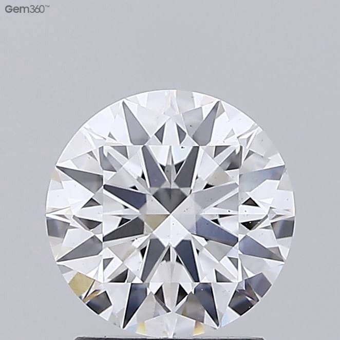 1.39ct D VS2 Rare Carat Ideal Cut Round Lab Grown Diamond