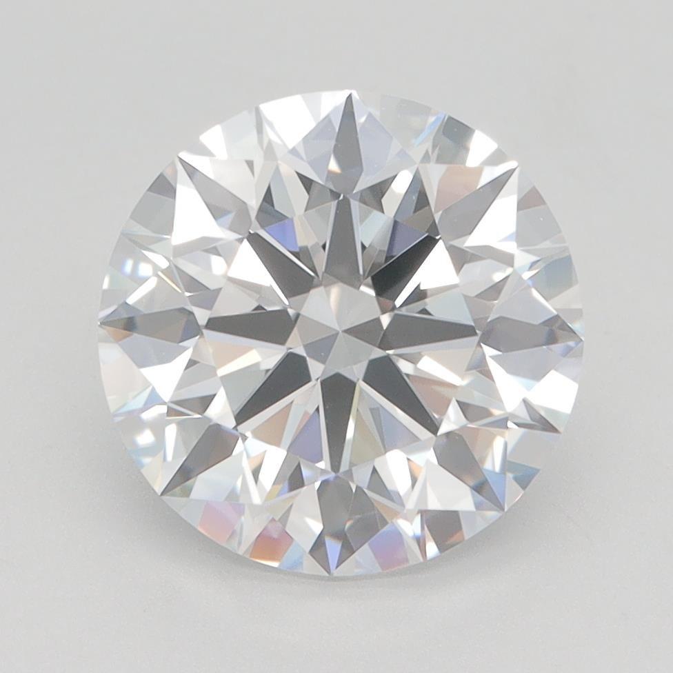 3.04ct D VVS2 Rare Carat Ideal Cut Round Lab Grown Diamond