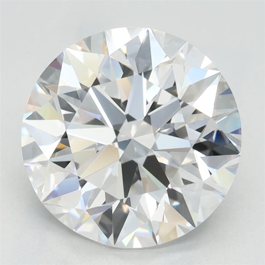 3.04ct D VVS1 Rare Carat Ideal Cut Round Lab Grown Diamond