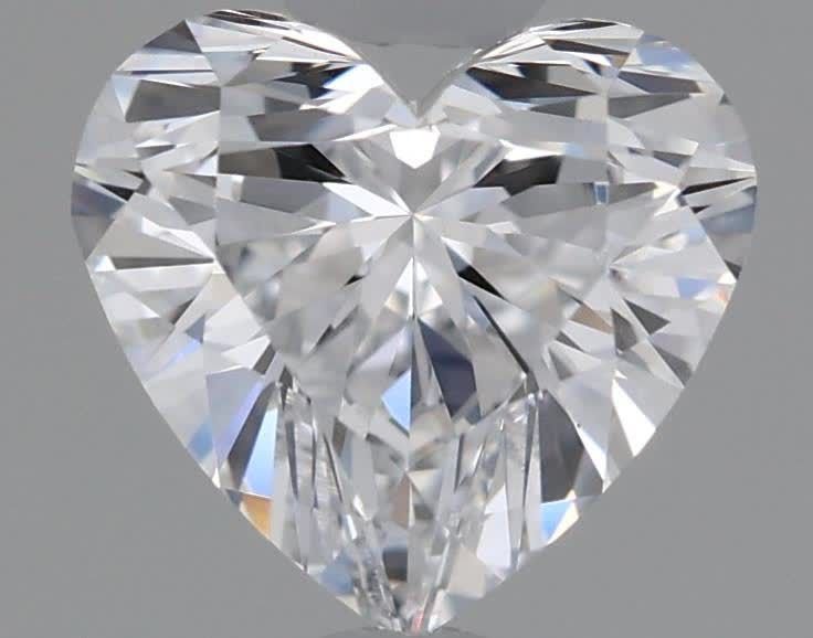 0.88ct D VS1 Rare Carat Ideal Cut Heart Lab Grown Diamond