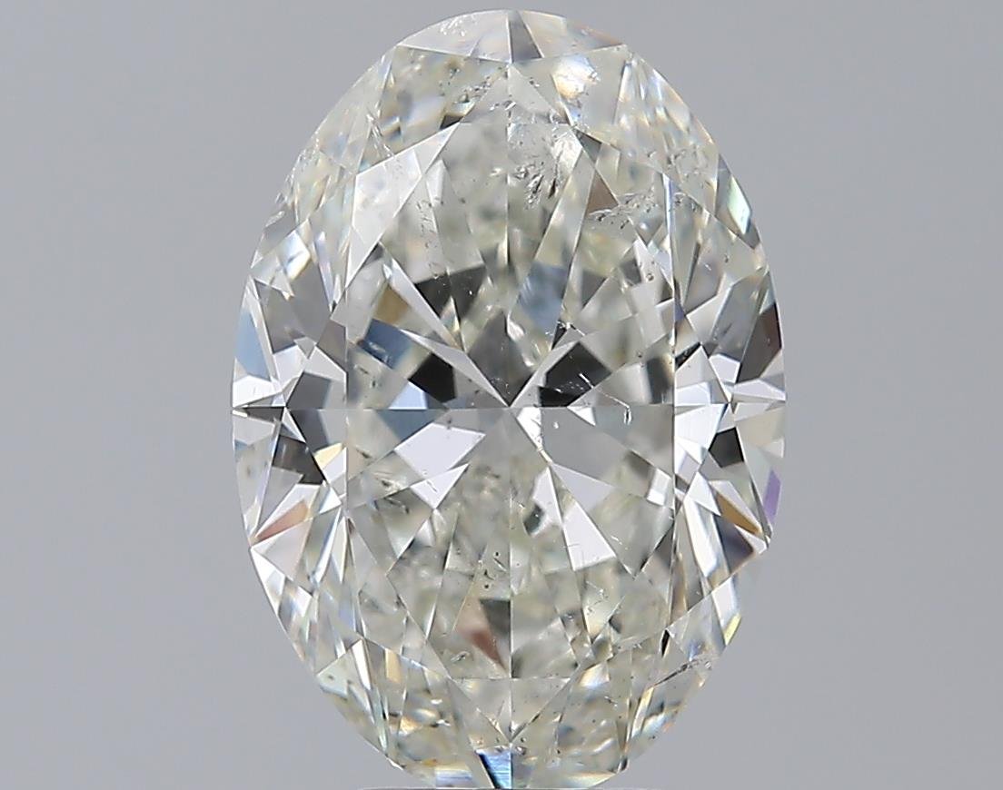 4.60ct H SI2 Rare Carat Ideal Cut Oval Diamond