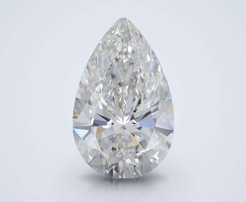 6.86 Carat Pear Lab Diamond