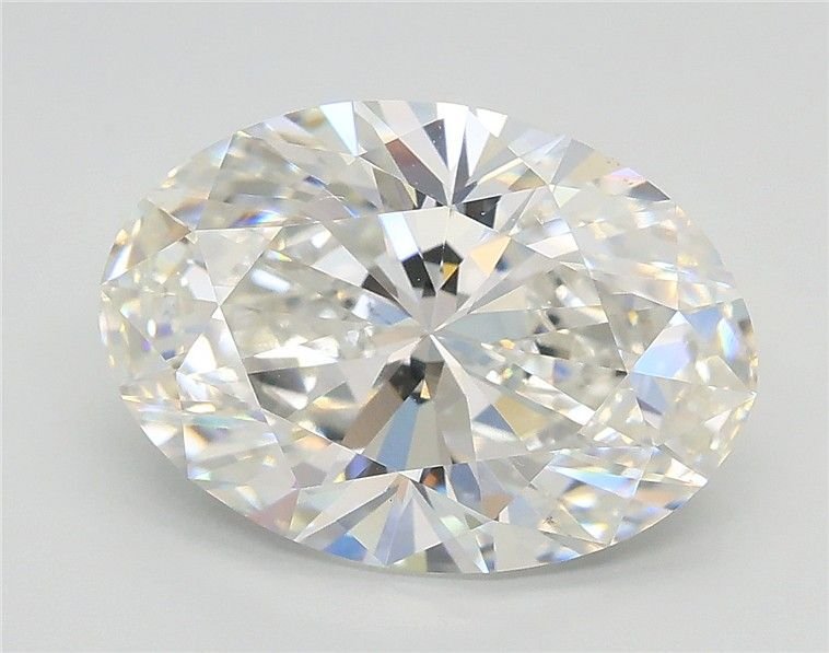 3.51ct F VS2 Rare Carat Ideal Cut Oval Lab Grown Diamond