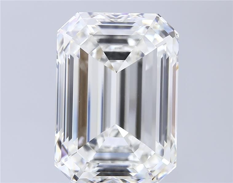 20.05ct F VVS2 Rare Carat Ideal Cut Emerald Lab Grown Diamond