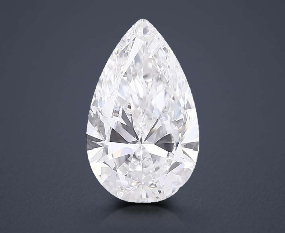 5.00 Carat Pear Lab Diamond