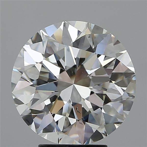 5.01ct G SI1 Rare Carat Ideal Cut Round Diamond