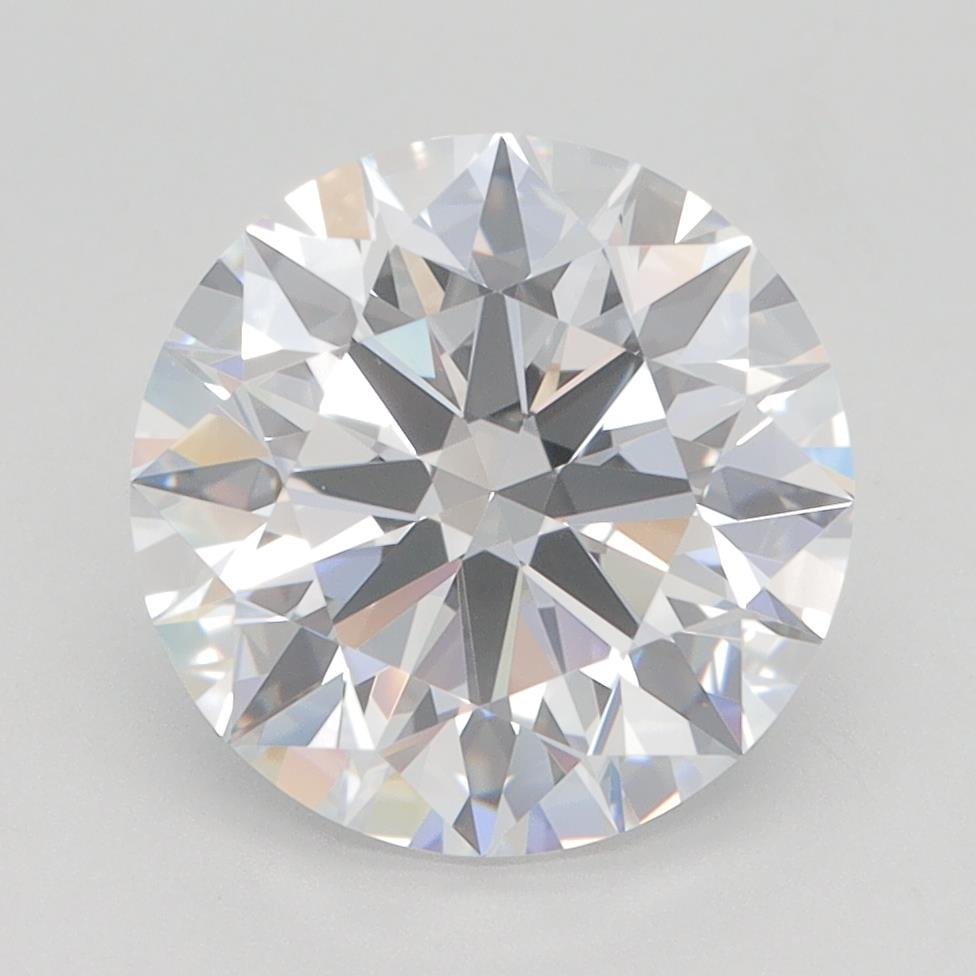 3.32ct D VVS2 Rare Carat Ideal Cut Round Lab Grown Diamond