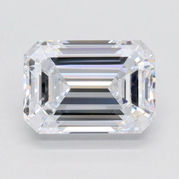 1.51ct F IF Rare Carat Ideal Cut Emerald Lab Grown Diamond