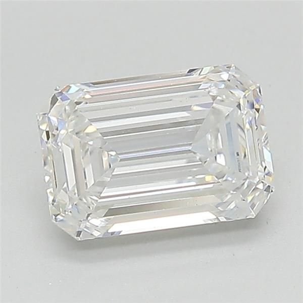 1.39ct D VS1 Rare Carat Ideal Cut Emerald Lab Grown Diamond