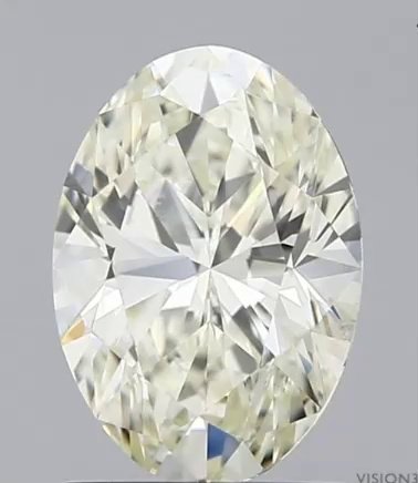 1.53ct K SI1 Rare Carat Ideal Cut Oval Diamond