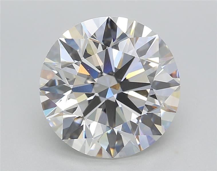 4.06ct F VVS2 Rare Carat Ideal Cut Round Lab Grown Diamond