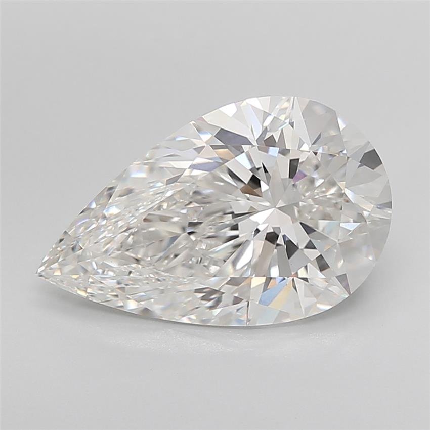 5.27ct E VVS2 Rare Carat Ideal Cut Pear Lab Grown Diamond