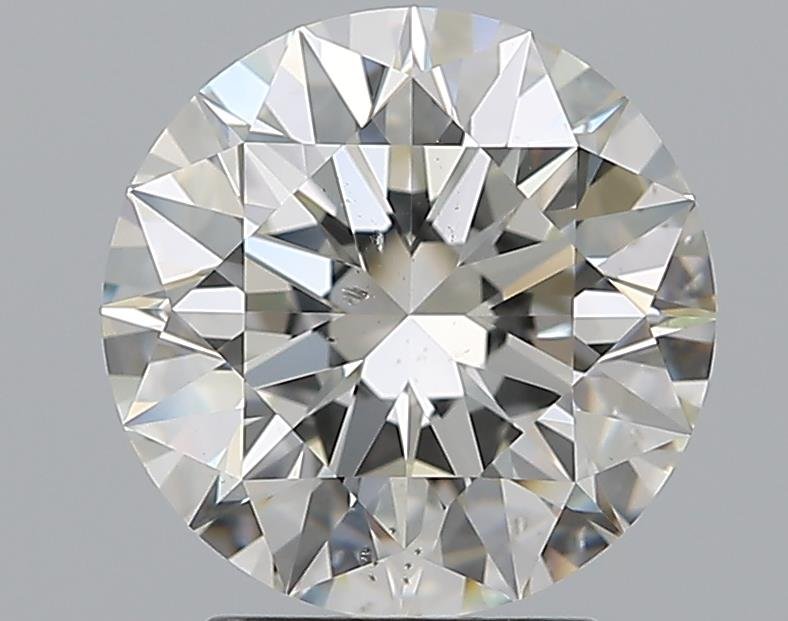 3.01ct H SI1 Rare Carat Ideal Cut Round Diamond