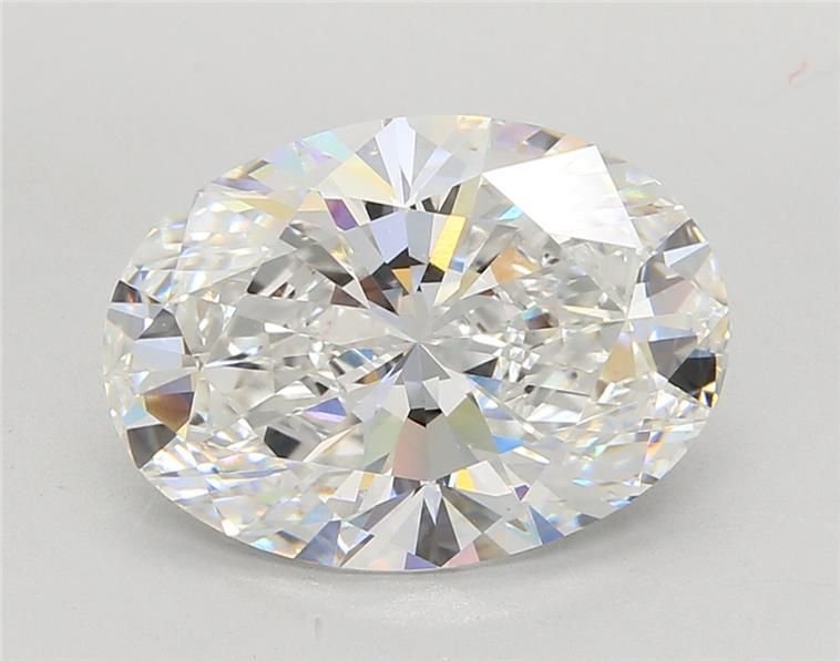 5.55ct E VS1 Rare Carat Ideal Cut Oval Lab Grown Diamond