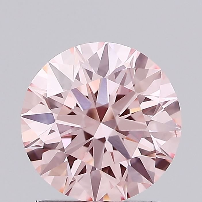 1.51 Ct. Fancy Vivid Pink Round Lab Diamond