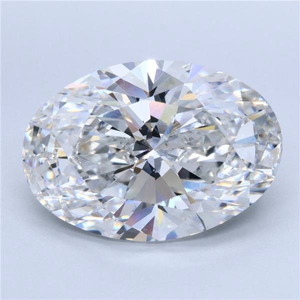 6.64ct F VS1 Rare Carat Ideal Cut Oval Lab Grown Diamond