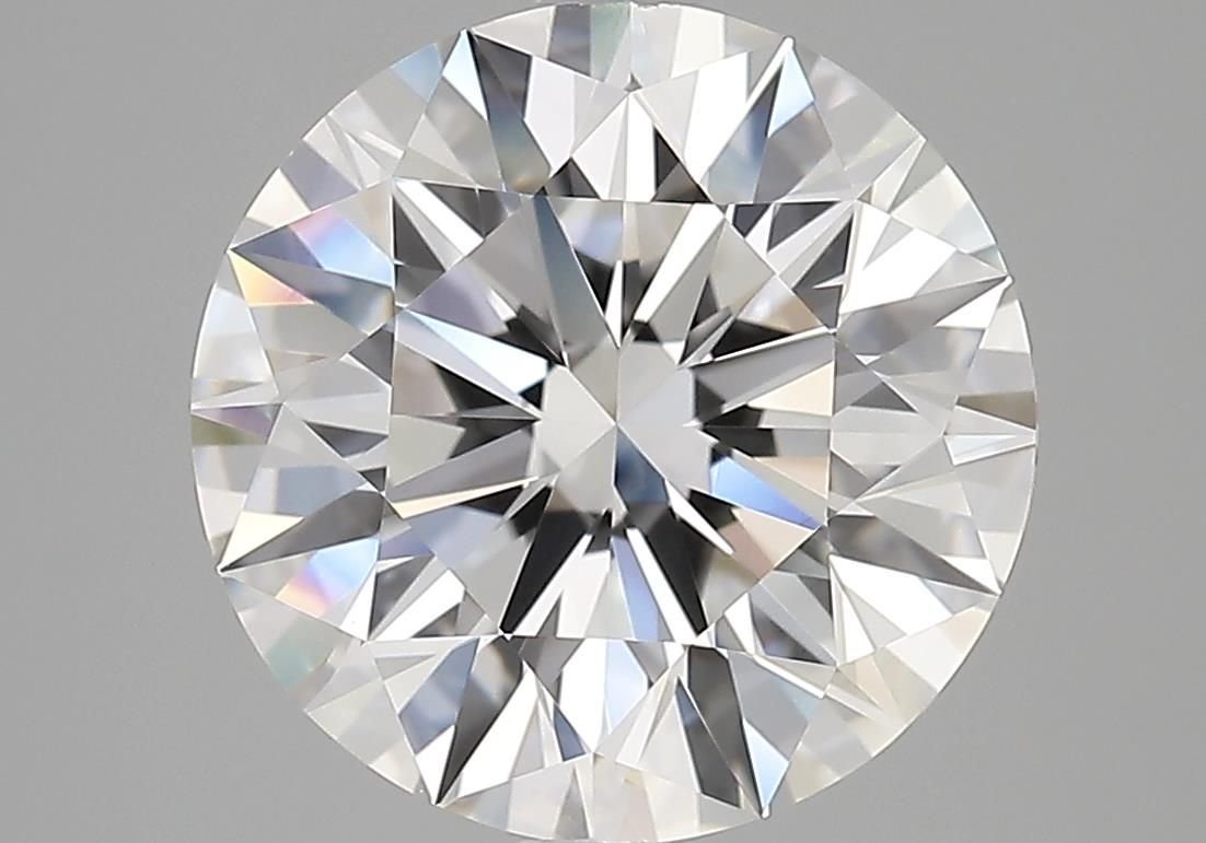 5.12ct F VVS2 Rare Carat Ideal Cut Round Diamond