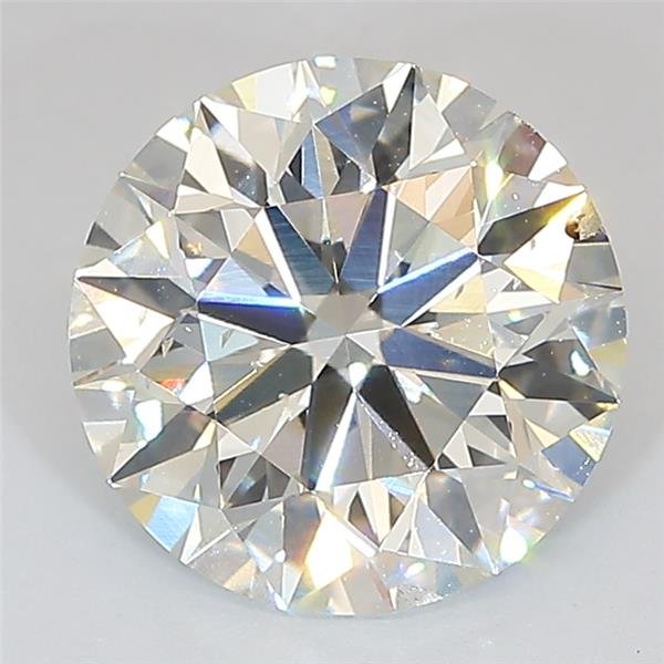 3.02ct J SI1 Excellent Cut Round Lab Grown Diamond
