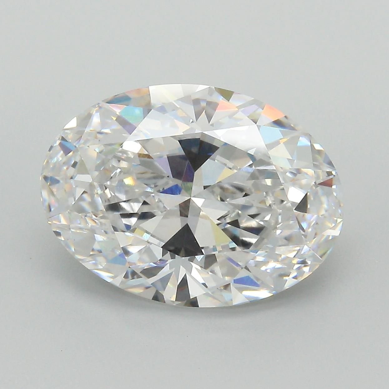 6.07ct D VVS2 Rare Carat Ideal Cut Oval Lab Grown Diamond