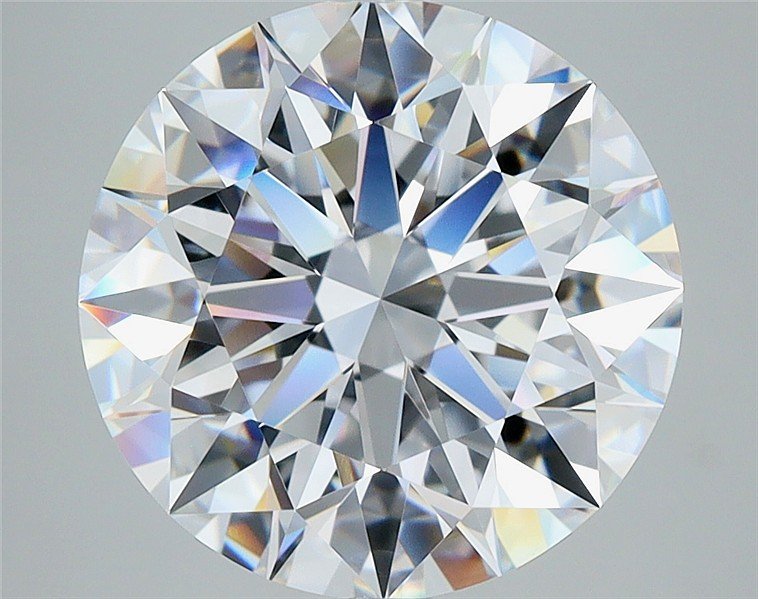 4.58ct D FL Rare Carat Ideal Cut Round Diamond