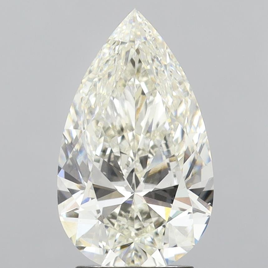 3.00ct I VS1 Rare Carat Ideal Cut Pear Lab Grown Diamond