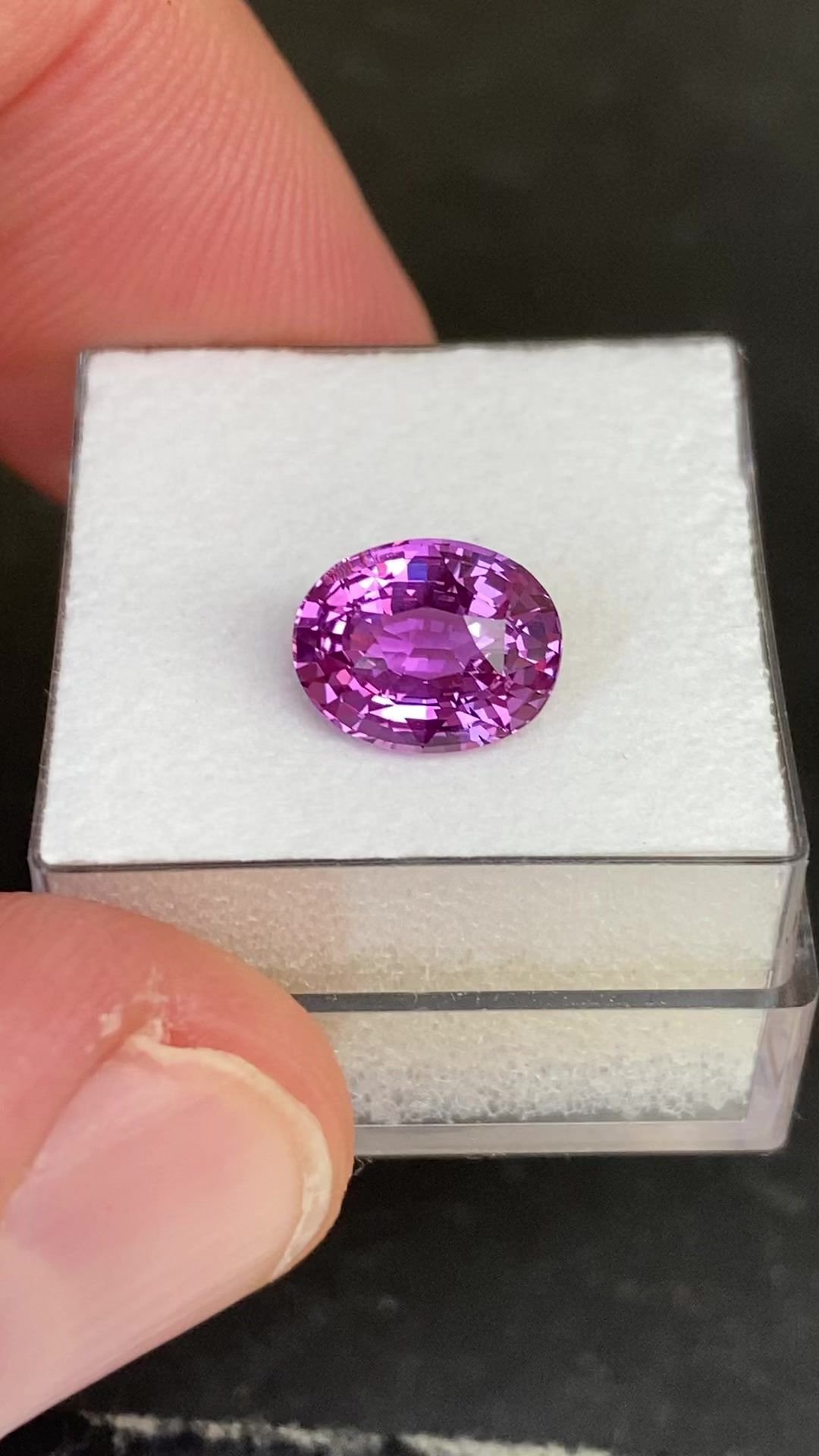 2.56 Carat Pink Oval Sapphire