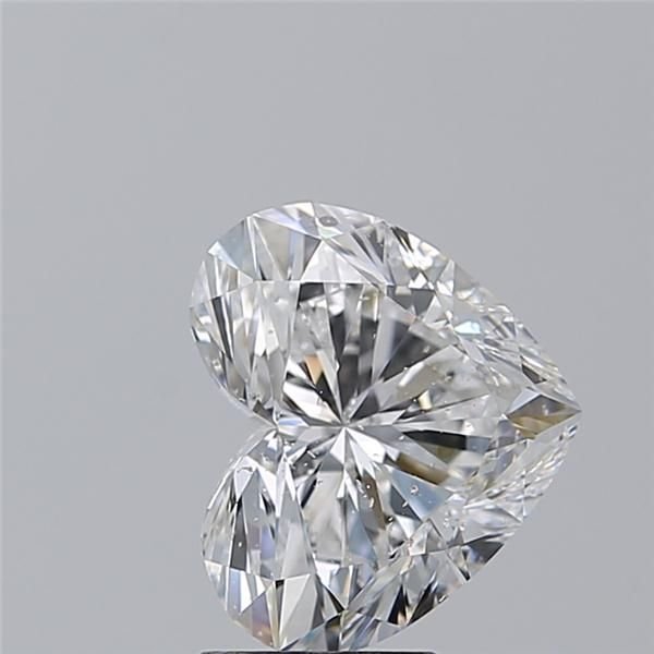 3.26ct D SI2 Rare Carat Ideal Cut Heart Diamond