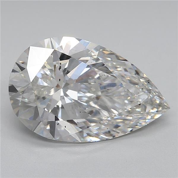 3.61ct F SI1 Rare Carat Ideal Cut Pear Lab Grown Diamond