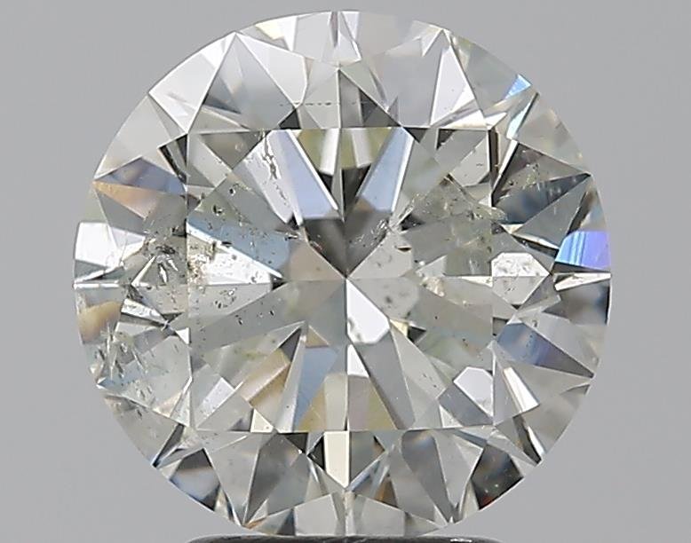 3.01ct H SI2 Excellent Cut Round Diamond